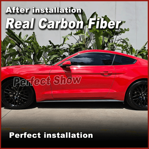 Carbon Seitenschweller Ansatz Cup Leisten Passt für Ford Mustang GT Mk6 2015-22 - Bild 4 von 10