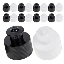  24pcs Push Pull Caps for Bottles, 28mm Plastic Flip Top Replacement Lids,