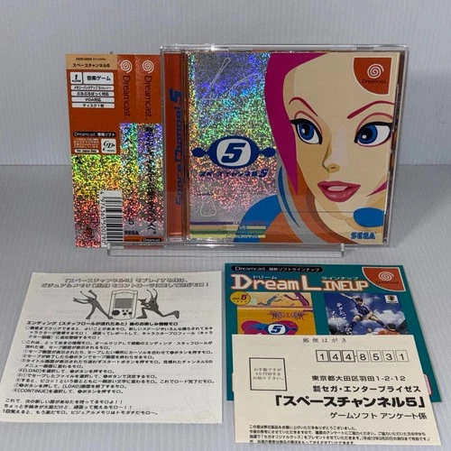 Space Channel 5 HDR-0029 Dreamcast SEGA Japanese  with spine card
