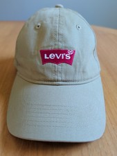 LEVI'S LEVI STRAUSS Tan 100 Cotton Unisex Youth Strap-Back BASEBALL HAT - Mint