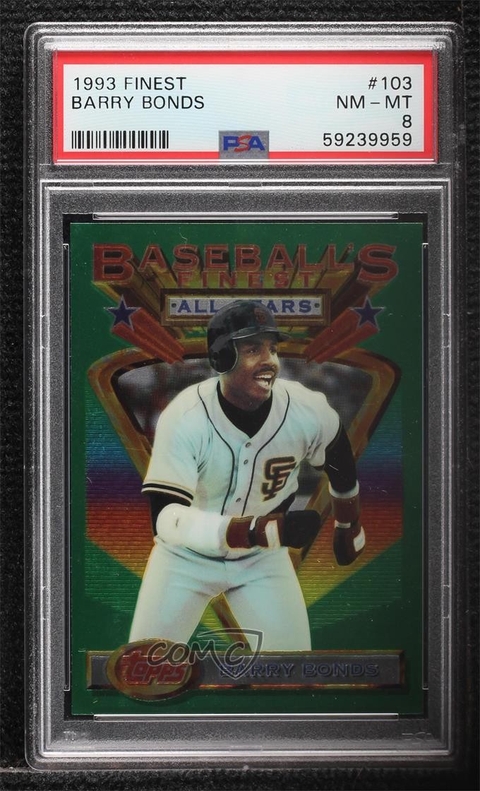 1993 Topps Finest Baseball's Finest All-Stars Barry Bonds #103 PSA 8 0q7