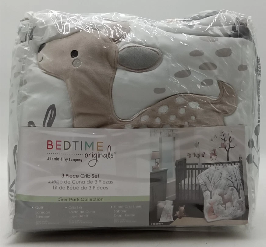 3 Piece Crib Bedding Set Deer Park Multicolor
Opens in a new window or tab