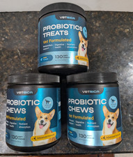 LOT OF 3 Probiotics for Dogs Digestive Health Immune Support