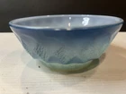 Vintage Fire King Anchor Hocking Blue Kimberly Diamond Bowl MCM Cereal/Soup- 5”