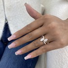 1.8ct Marquise & Round Anniversary Ring Rose Gold 14K Labcreated Diamond F/VS — photo 6