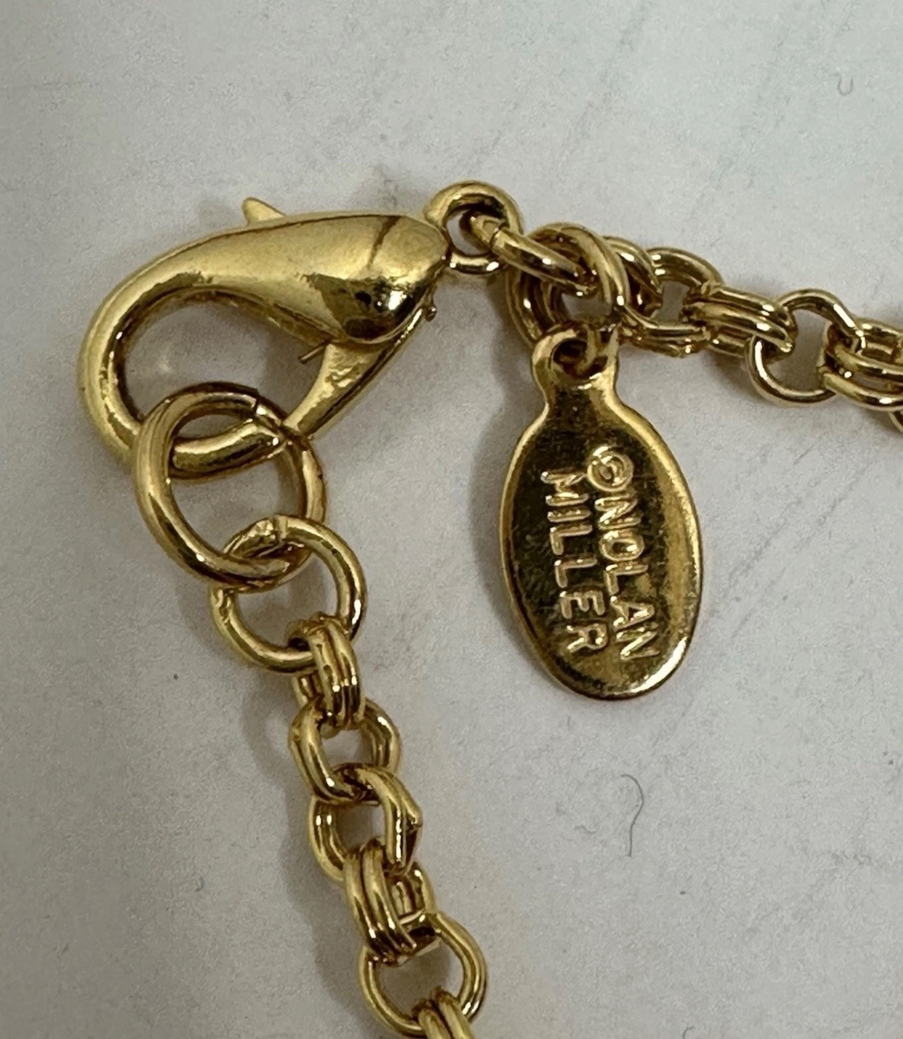 Nolan Miller Interchangeable Charm Long Faux Pear… - image 5