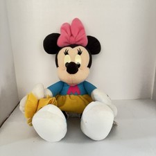 PLUSH Mattel 10" MINNIE Mouse Half Time Cheerleader Stuffed Animal Star Bean Toy