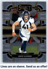 2023 Panini Select #30 Drew Sanders Silver Prizms