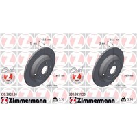 2X Zimmermann Bremsscheiben 314Mm Voll Hinten Passend FüR KIA Stinger | 320.3821