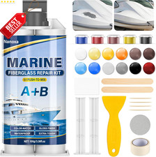 Marine Fiberglass Repair Kit Color Match Gel Coat Epoxy Boat Crack Fix - US