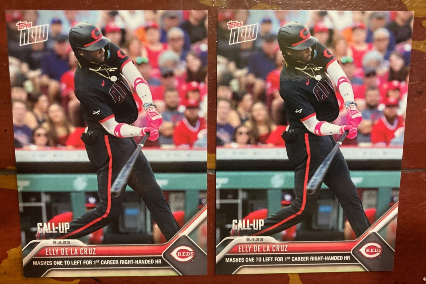 2 2023 Topps Now Elly De La Cruz Rookie RC #651 1st HR Righthanded Mint Low Pop