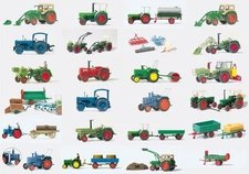 OO/HO gauge tractors and accessories plastic kits Preiser