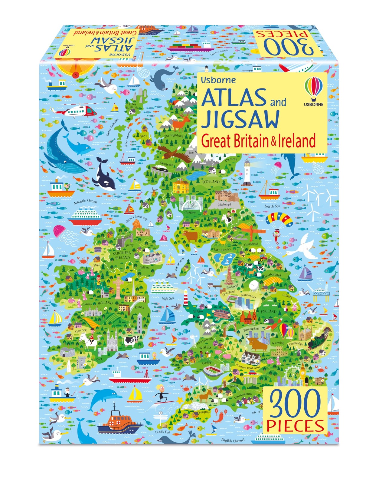 Atlas and Jigsaw Great Britain and Ireland (Usborne Book and Jigsaw) | Smith Sam - Image 5