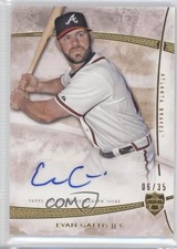 2014 Topps Supreme Auto Sepia 6/35 Evan Gattis #SA-EG Auto 0b2
