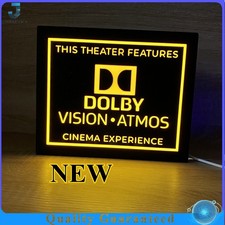 Lampada LED neon USB stampata in 3D Dolby Vision Atmos insegna home theater scatola luminosa