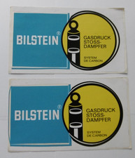 2 x Werbe-Aufkleber Bilstein Gasdruck Stossdämpfer System de Carbon 23 x 12 cm