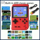 A Red Retro Classic Games Children's Handheld Small Game Console With 400 Games