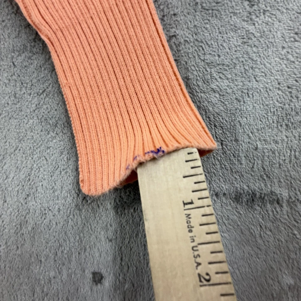 Suéter Vintage Studio Works Mujer Pequeño Naranja Rayas Tejido Top Arco Iris Algodón Foto 4 de 4