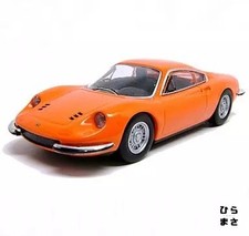 164 Ferrari Dino 246 Gt Orange Diecast Mini Car Collection 7 Limited