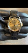 Rolex Date 1601 Mens Stainless Steel 18K Gold...