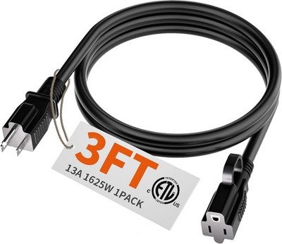 Indoor Outdoor Extension Cord Waterproof, 16/3 Gauge Flexible