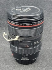  READ DESC Canon EF 24-105mm f/4 L IS USM Lens W/ Front  Rear Caps Tested 