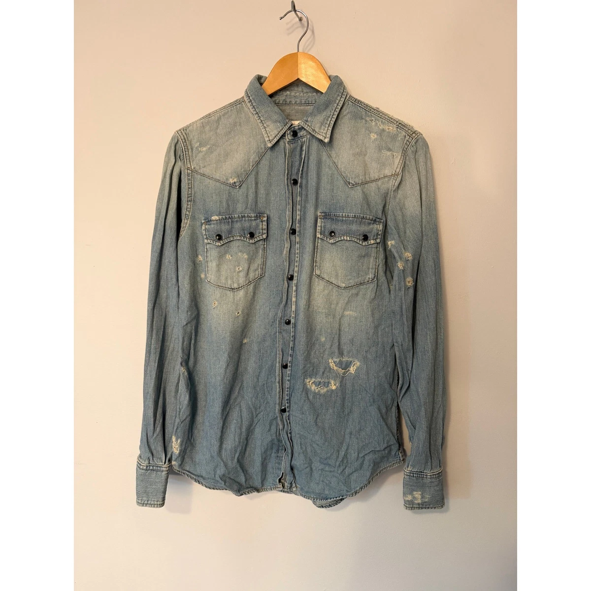 Saint Laurent Western Casual Button-Down Shirts for Men for sale