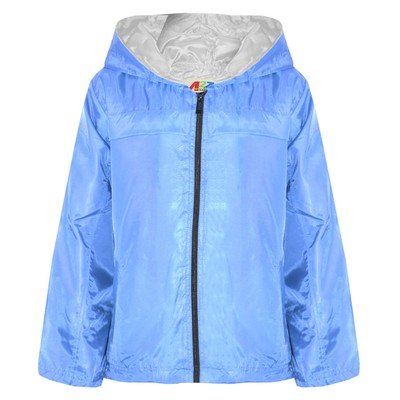 Kinder Mädchen Jungen himmelblau Kapuze Regenmäntel Regenjacke leichte Jacken Regen Mac