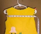 Vintage Childs Dress Yellow Girls Dress Ruth's Of Carolina With Frog  12-24 Mos. — photo 8