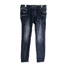 Rock Revival Moto Cladelle Skinny Stretch Jeans Women 30 (Actual 32X30)