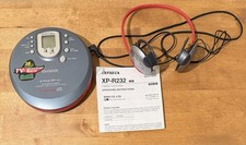 Aiwa XP-R232 Red Gray Portable FM/AM Tuner CD Player - Headphones  Instructions