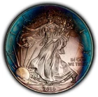 2010 1 oz Silver American Eagle - Neon Toning - BU - SKU-E3595