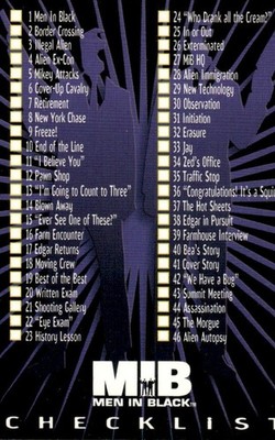 Men in Black MIB 1997 Movie Inkworks Checklist Card #90 (NM)