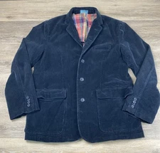 Castaway Nantucket Spinnaker Corduroy Navy Blazer Sport Coat Large