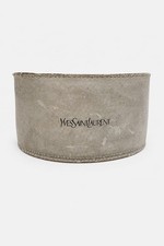 YSL Gray Leather Sunglasses Case