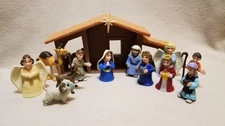 Childs Bible Toys Nativity Set Christmas Story Manger Scene 13 Pieces