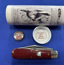 great eastern cutlery Gec Tidioute 861223P Red Linen Micarta