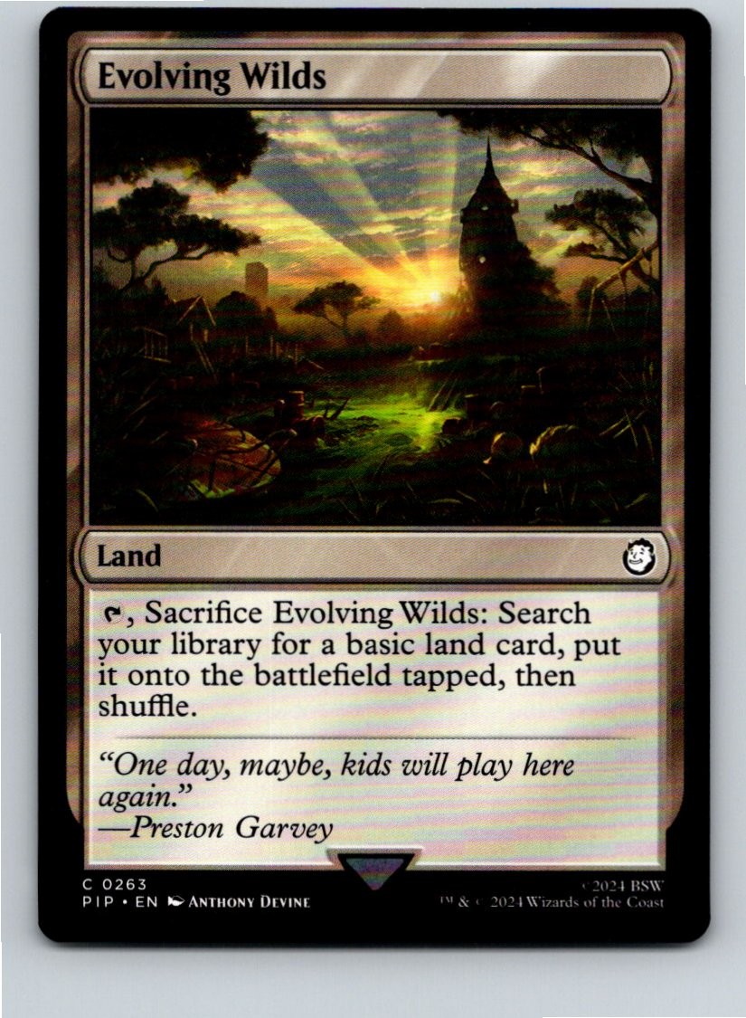 Magic the Gathering Evolving Wilds Universes Beyond: Fallout MTG Free Shipping!