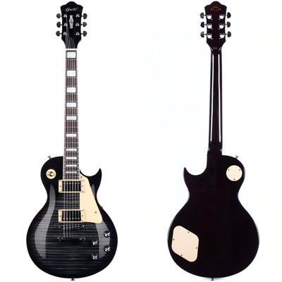 Grote LP model electric guitar, solid body, black color, shipped from USA.