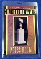 Press Credential 57th Annual Golden Globe Awards January 23, 2000