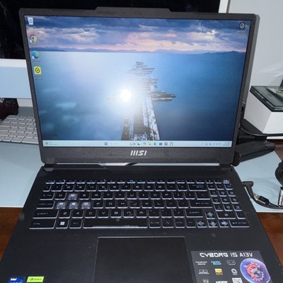 MSI Cyborg 15 A13V Gaming Laptop Intel i5 RTX 15.6'' Win11 Black w/ Charger Mouse