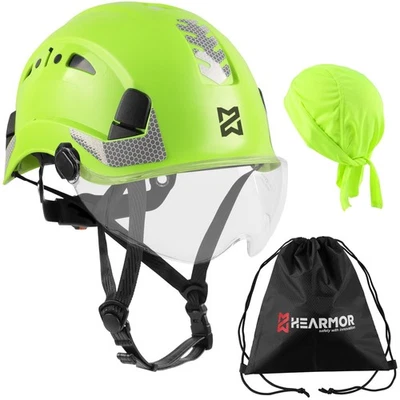 bauhelm mit Visier bauhelme Erwachsene ABS schutzhelm Bergsteiger Helm arbeit... - Bild 1 von 4