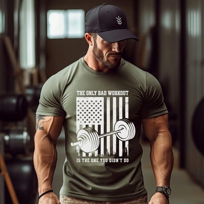 Gym Sublimation Shirt Gym Workout  Weightlifting Bodybuilding MMA Tee