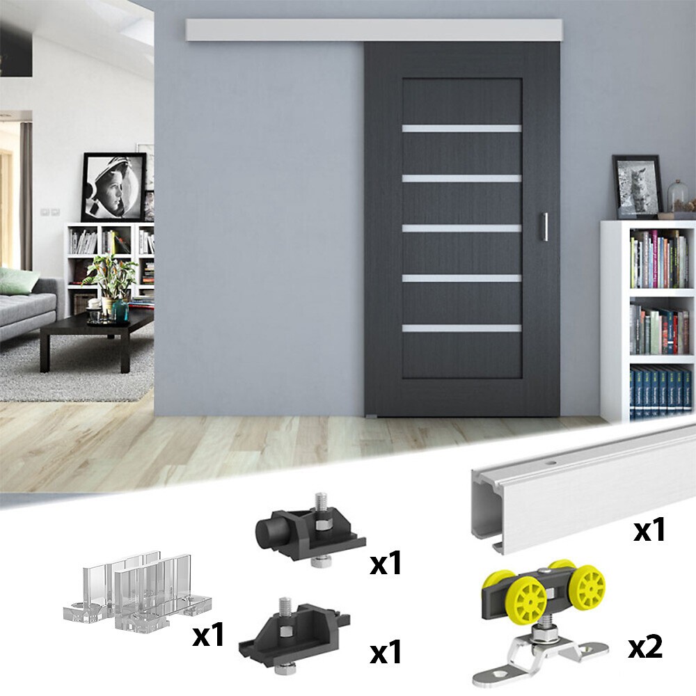 Système coulissant SLID'UP 160 en acier robuste pour porte coulissante de dressing ou de placard
