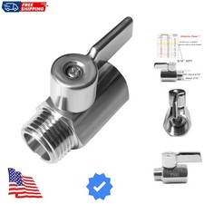 Mini Ball Valve Stainless Steel316 3/8" NPT Male x NPT Female Mini Ball Shuto...