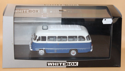 Whitebox 263 Robur LO 3000 Bus Blau 1972 weiß LKW Sammlung 1:43 in OVP Rarität