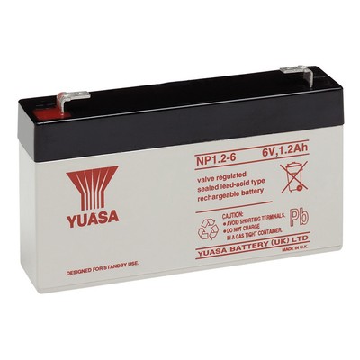 Yuasa 6V 1.2AH SLA Cas Medical 915 Monitor Medical Battery