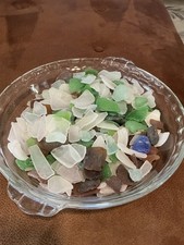 Genuine Tumbled Beach Sea Glass 1 lb 14 oz Mixed Colors