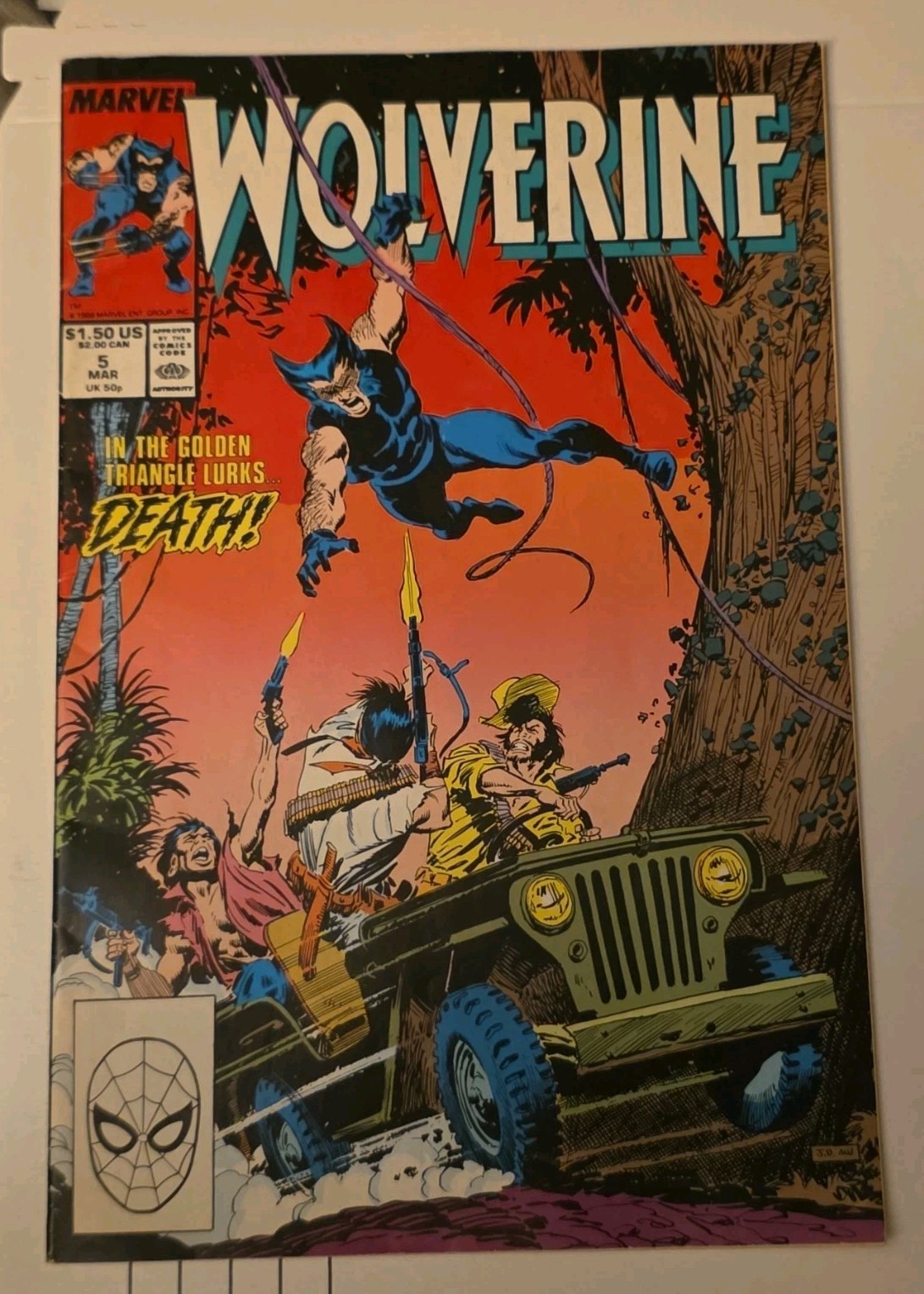 Marvel Wolverine Comic Issue #5 1988