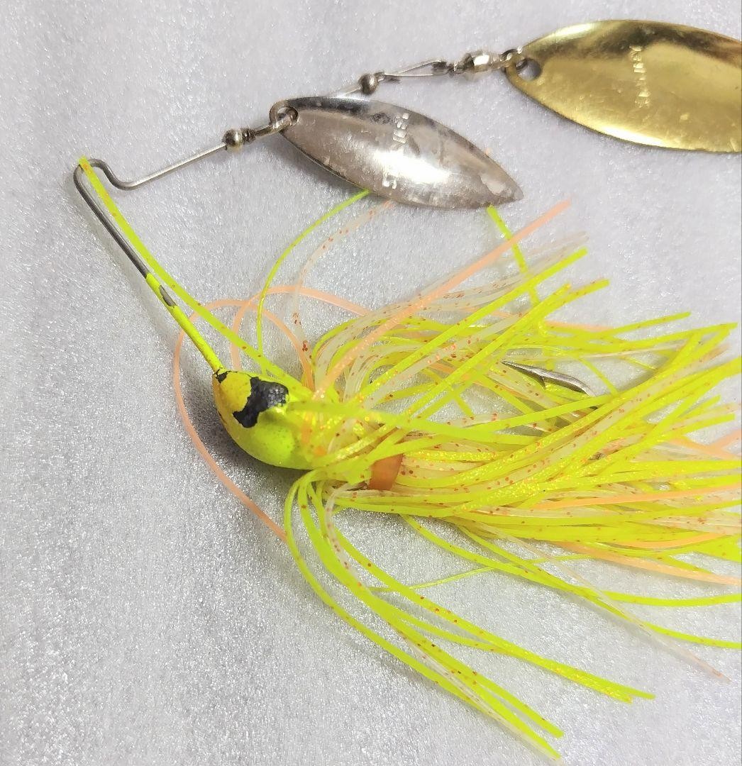 Stanley Vibra Shaft Spinnerbait 1/2oz Double Willow Gold Color Vintage Ready - Image 5